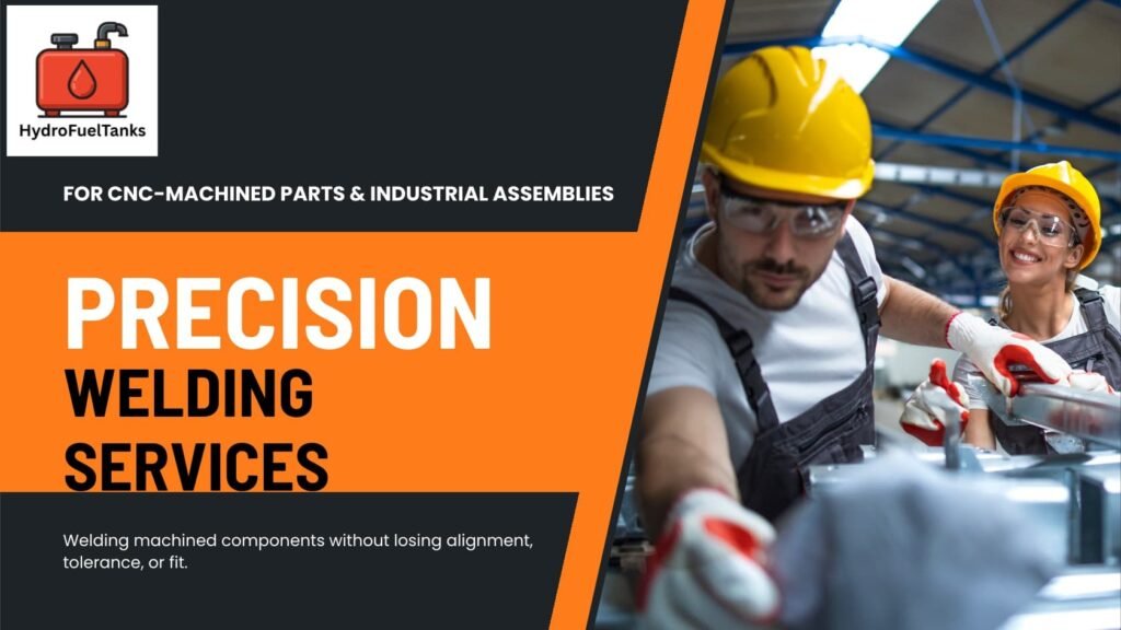 Precision welding of CNC machined steel components to maintain flatness and tolerance